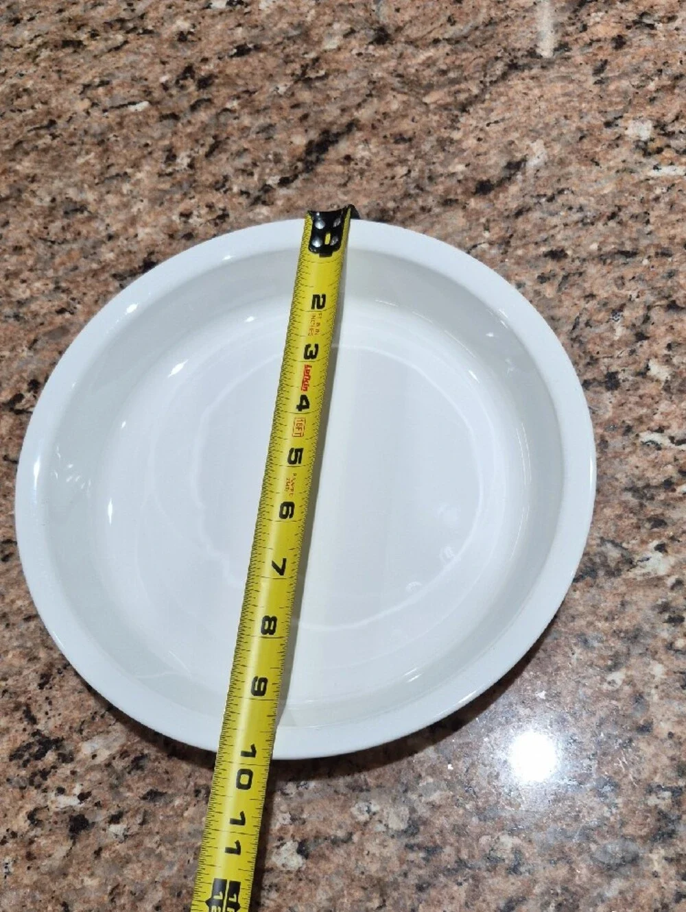 Corning Ware Pie Plate White Ceramic Serving Dish